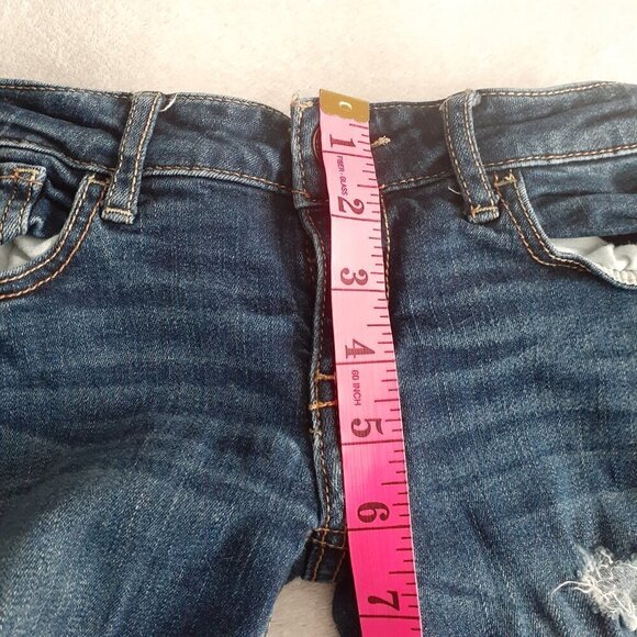 Hollister Juniors Size 1S 25 Medium Wash Distressed Straight Jeans - Picture 11 of 12